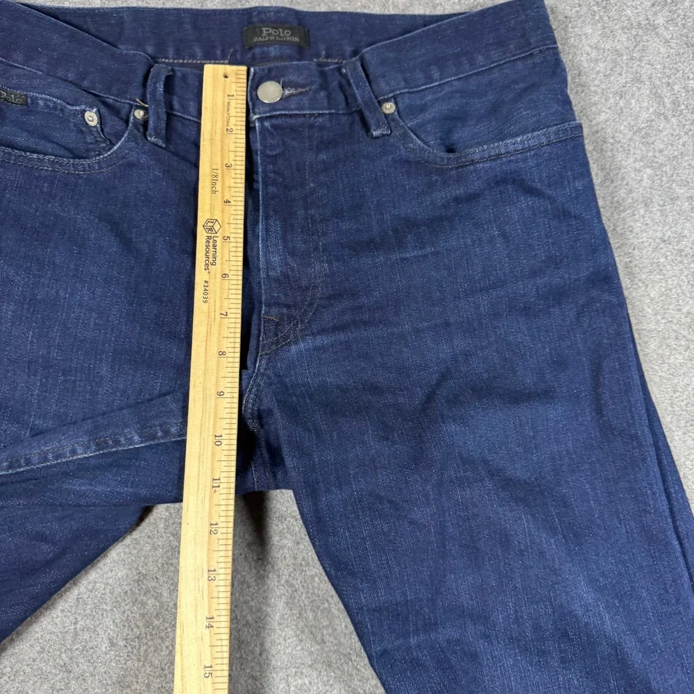 Polo Ralph Lauren Jeans Men 32x32 Blue Prospect Straight Stretch Dark Wash Denim